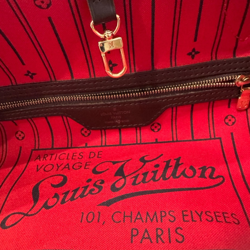 Louis Vuitton Red Interior Bag